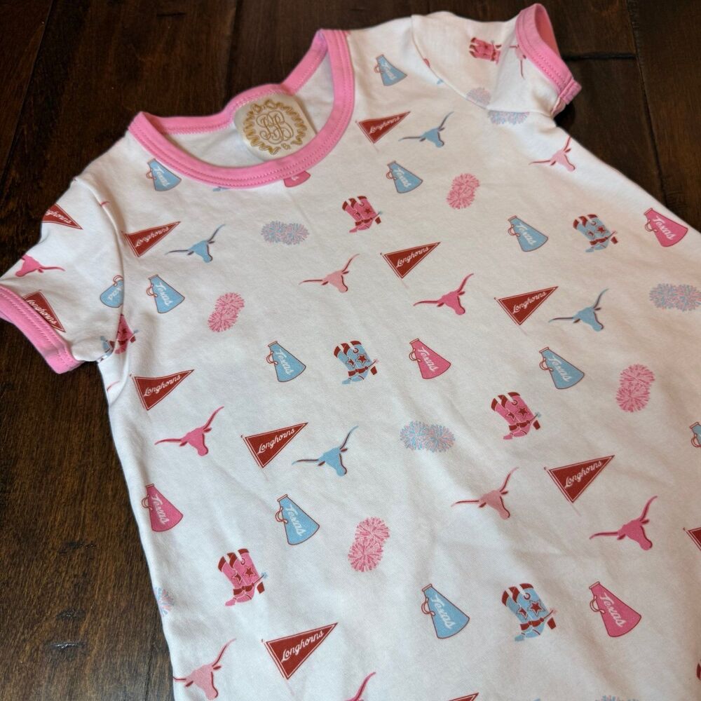 The Beaufort Bonnet Company University of Texas Polly Play Dress size 5 Game Day